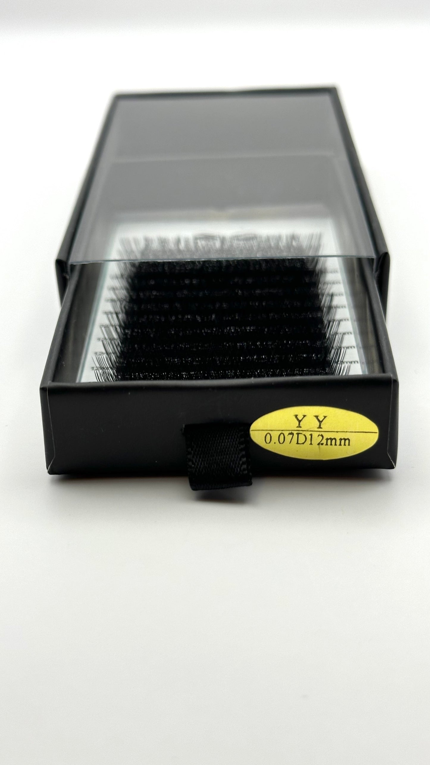 Speed Fan premade YY-Volumen 0.07 D-Curl Wimpern 12mm - Mattschwarz