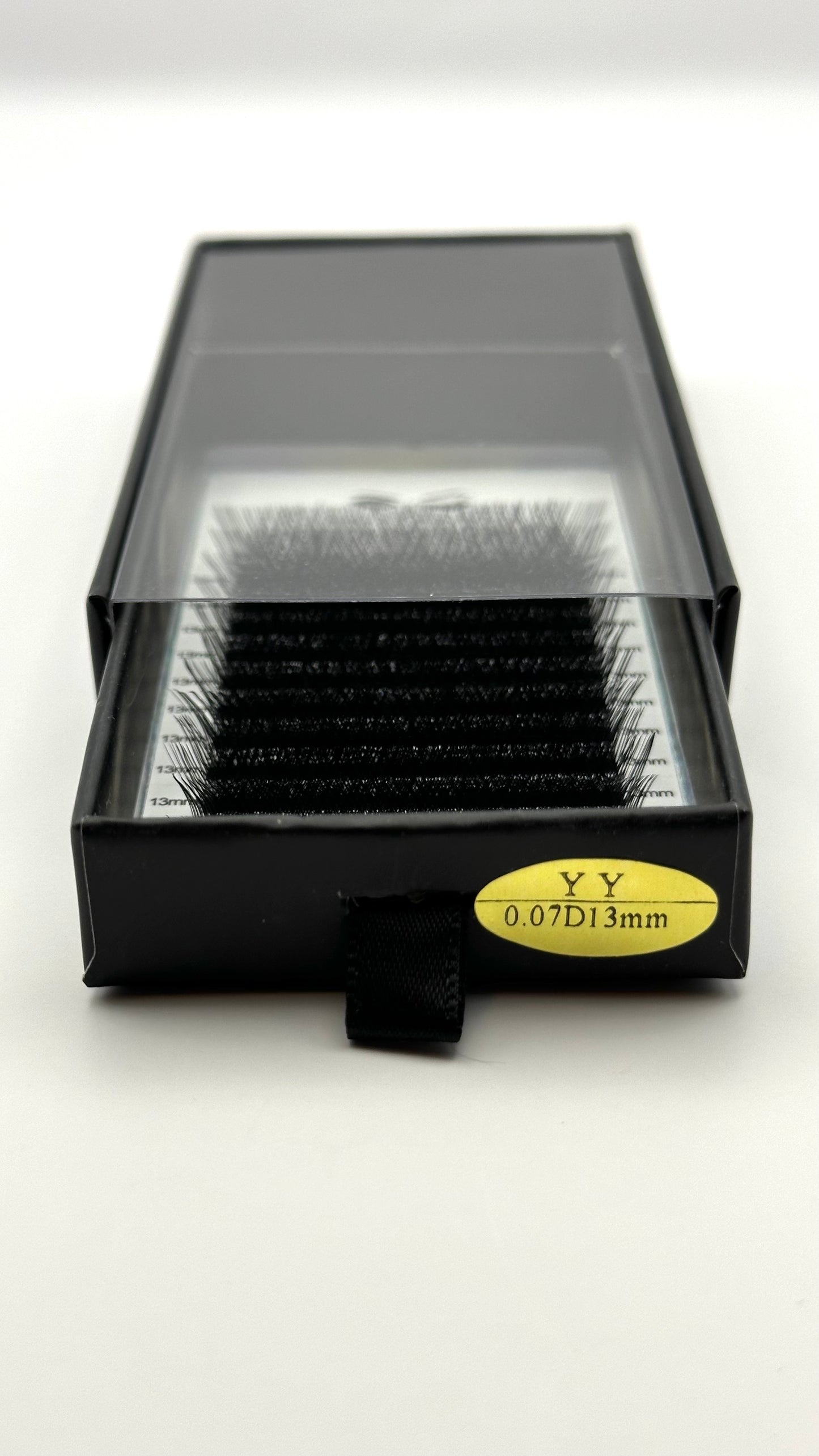 Speed Fan premade YY-Volumen 0.07 D-Curl Wimpern 13mm - Mattschwarz