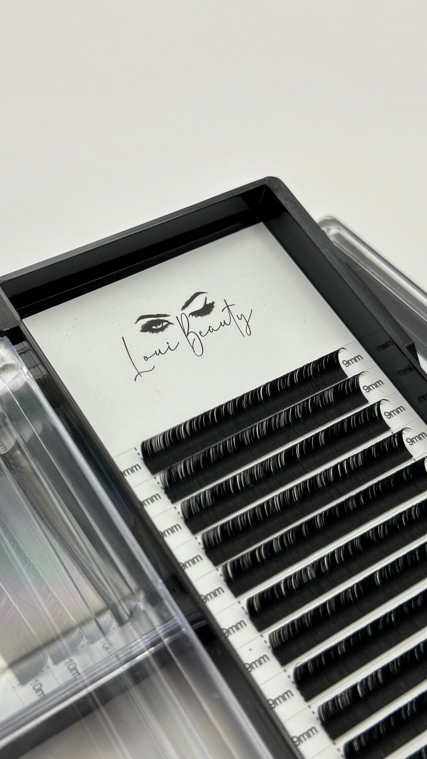 1:1 0.20 D-Curl Wimpern 9mm - Mattschwarz
