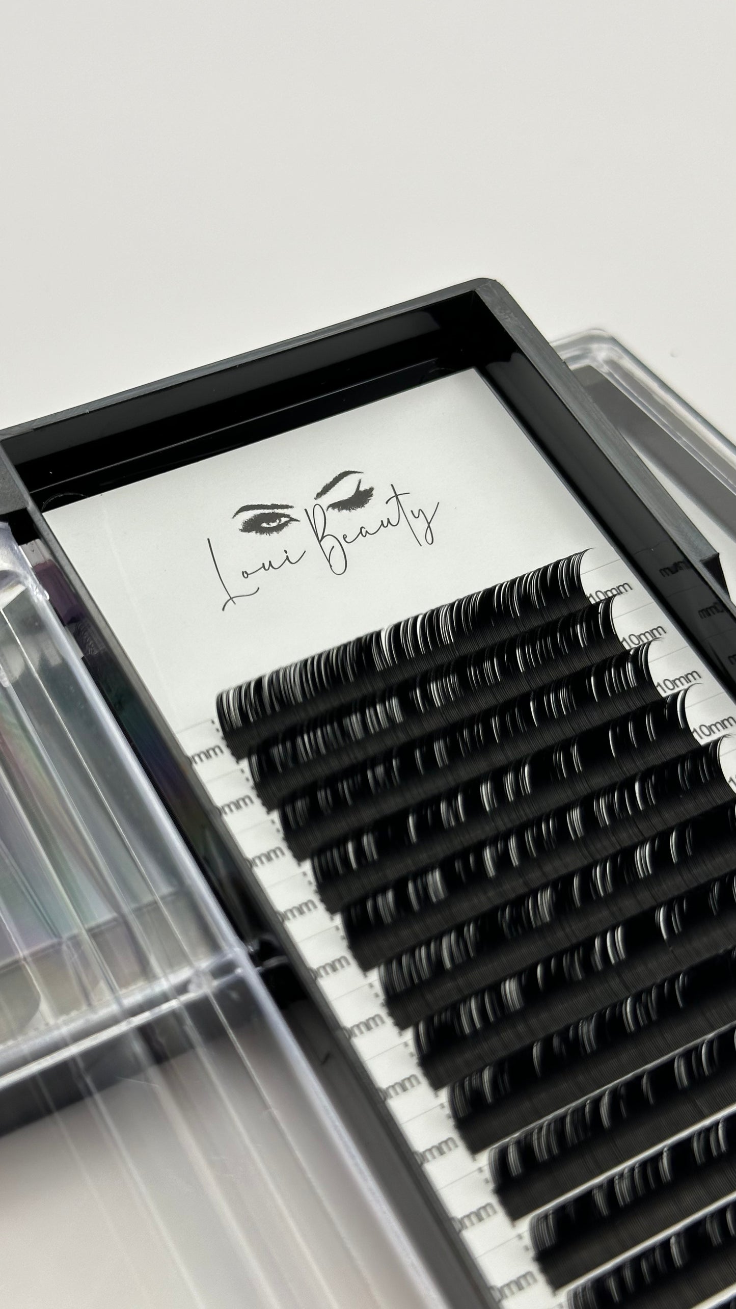 1:1 0.20 D-Curl Wimpern 10mm - Mattschwarz