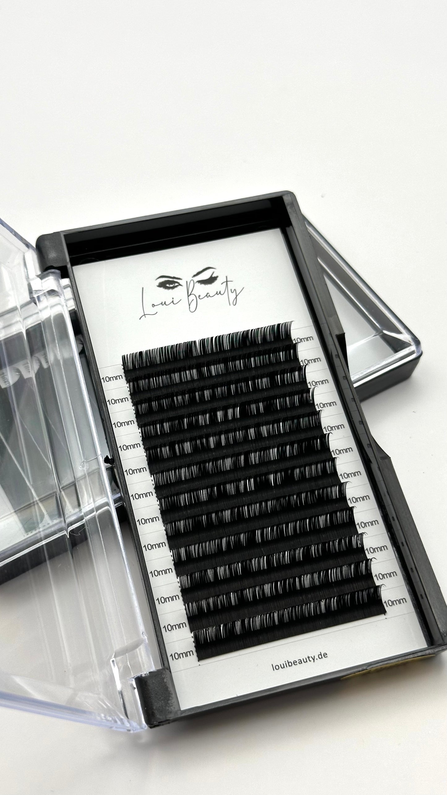 Volumen 0.05 D-Curl Wimpern 10mm - Mattschwarz