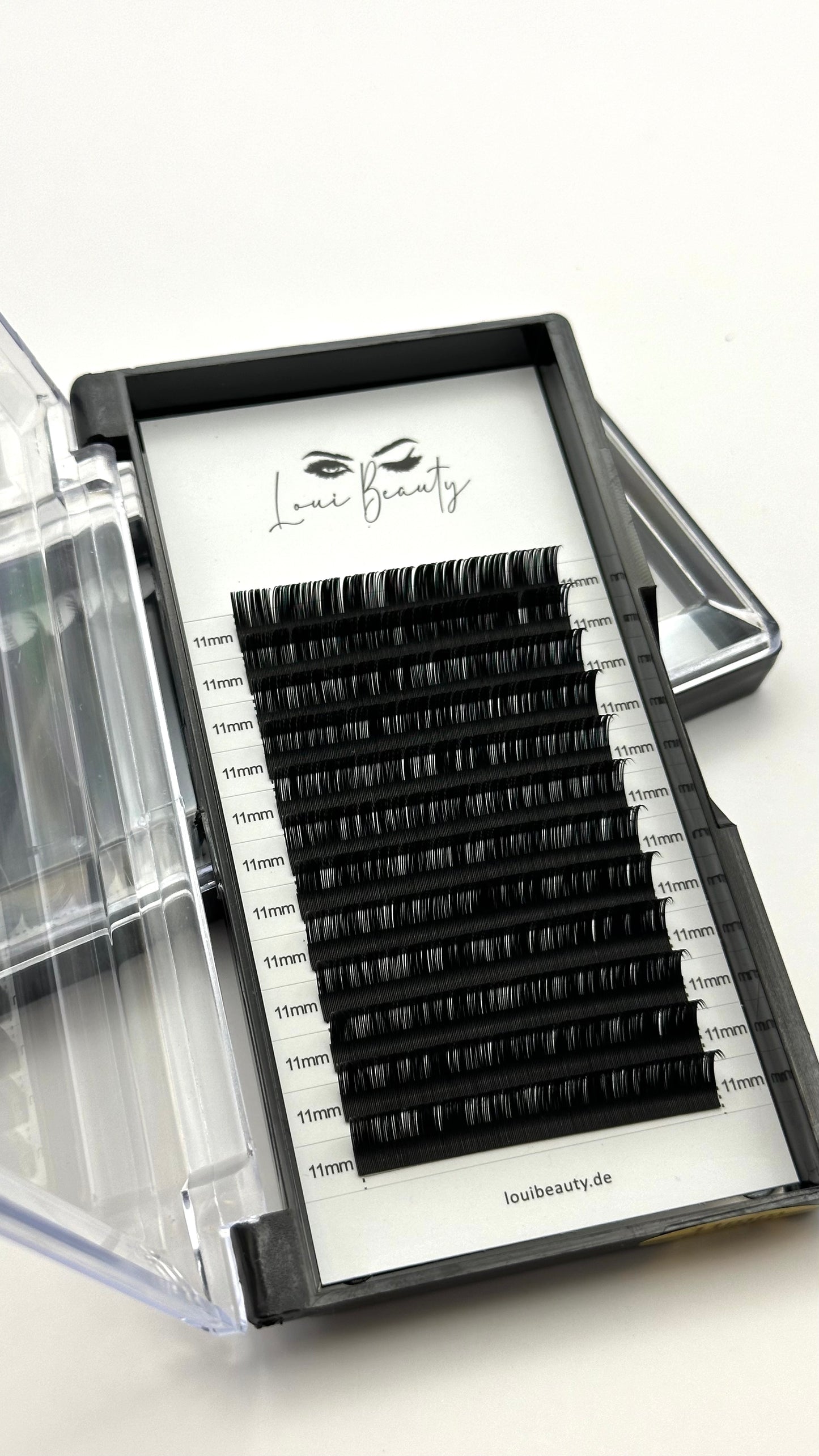 Volumen 0.05 D-Curl Wimpern 11mm - Mattschwarz