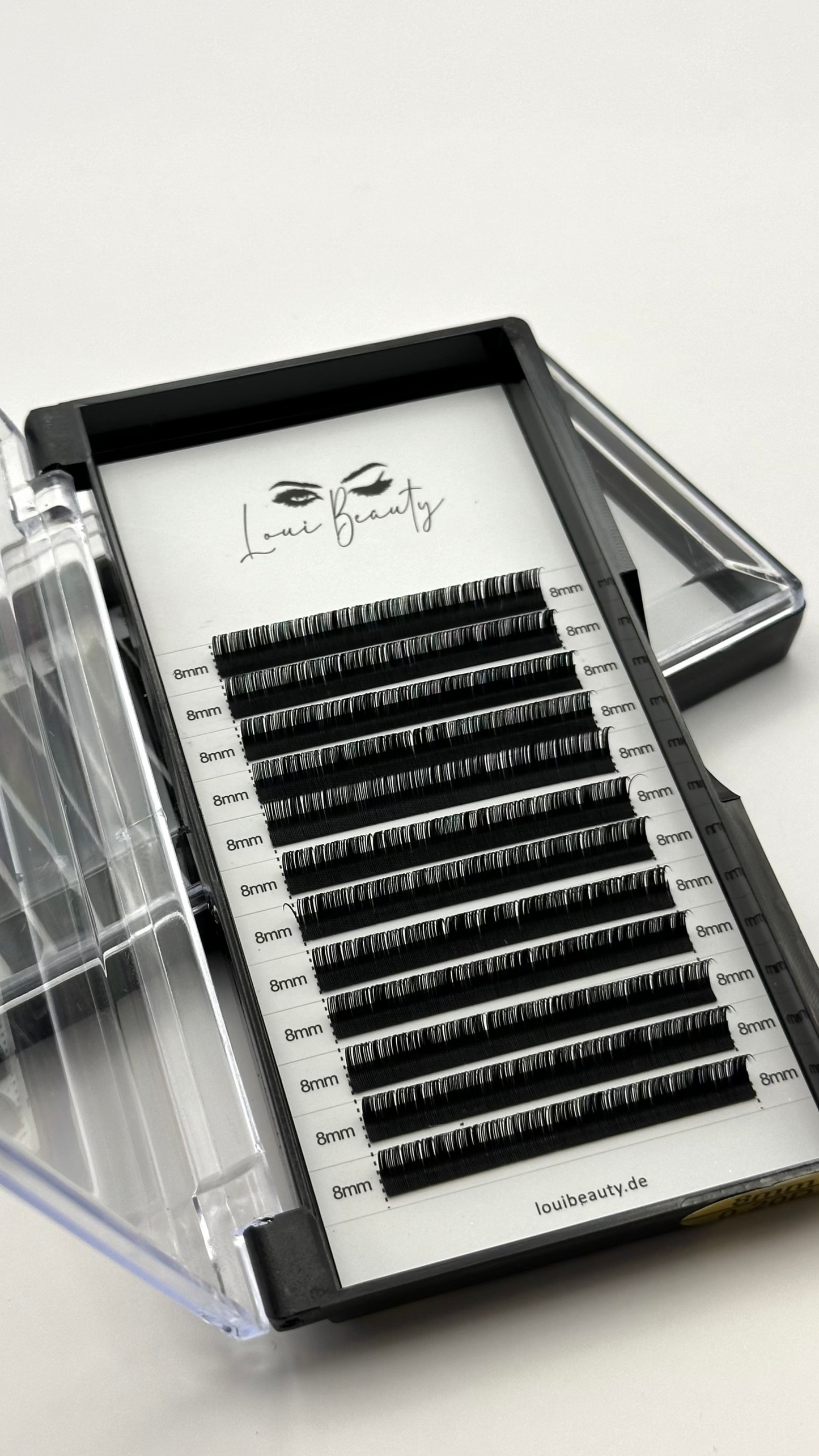 Volumen 0.05 D-Curl Wimpern 8mm - Mattschwarz