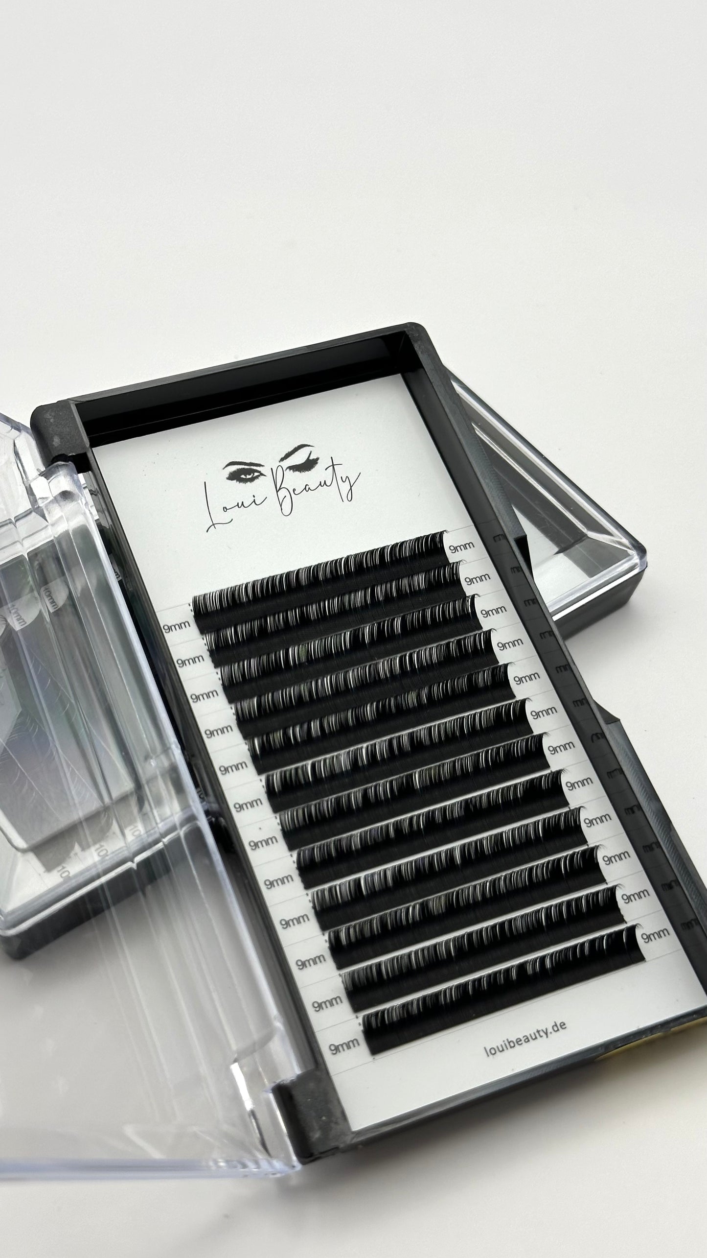 Volumen 0.05 D-Curl Wimpern 9mm - Mattschwarz
