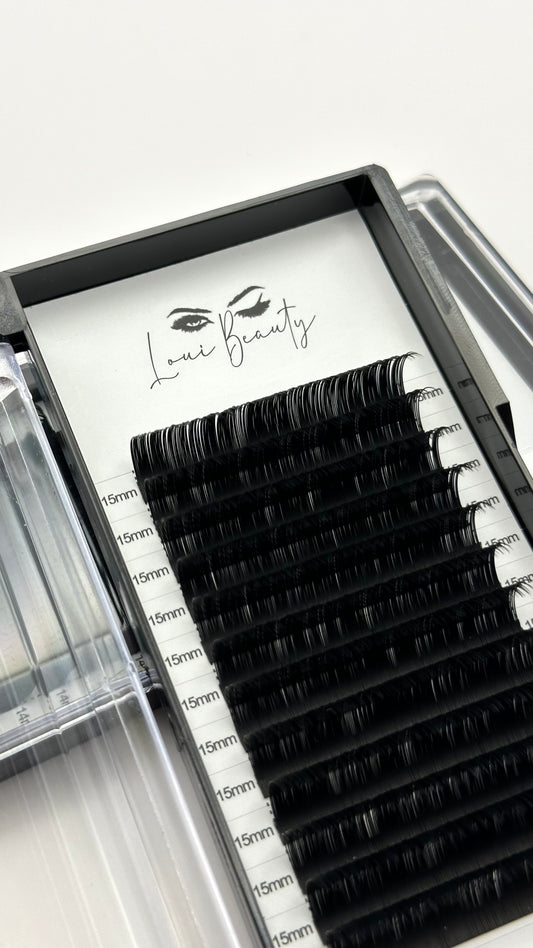Volumen 0.05 D-Curl Wimpern 15mm - Mattschwarz